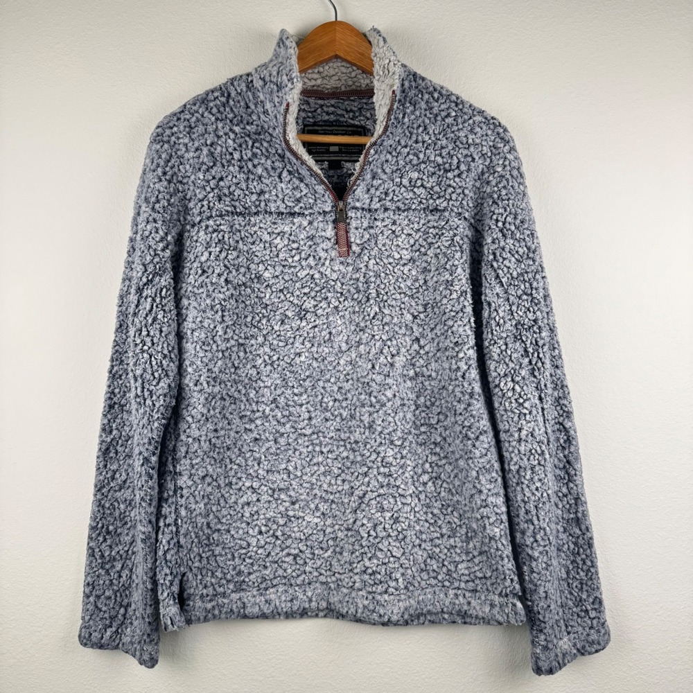 True Grit Sherpa Fleece Pullover Women XS Grey Excellent Outdoor Casual Cozy